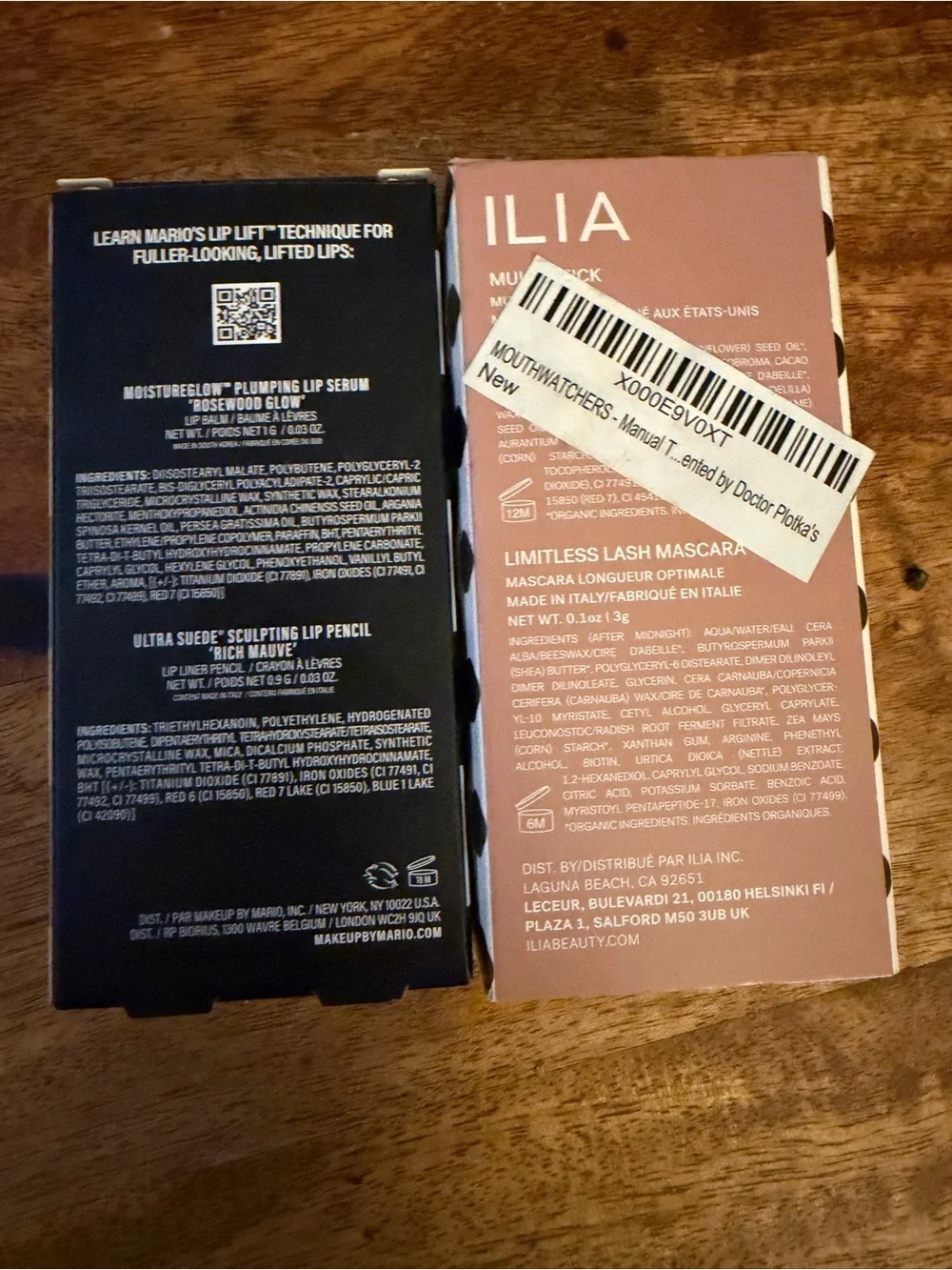 ILIA Mascara & Makeup by Mario Lip Set - Pink